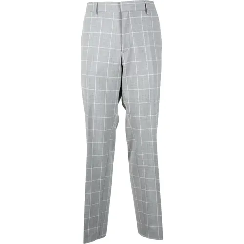 Elegant Wool Blend Stretch Pants , male, Sizes: S, XS, 4XL - Hugo Boss - Modalova