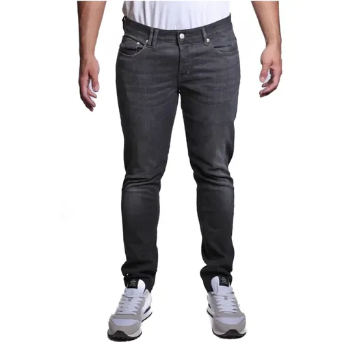 Schwarze Baumwoll-Elastan-Jeans Modell 441P512 , Herren, Größe: L - Cycle - Modalova