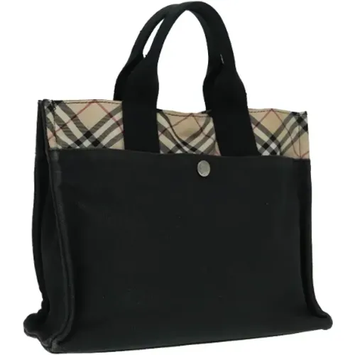 Pre-owned Tote Bags, female, , Size: ONE SIZE Pre-owned Canvas handbags - Burberry Vintage - Modalova