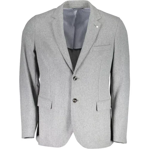 Blazers, male, , Size: 2XL Ele Wool Blend Jacket - Gant - Modalova