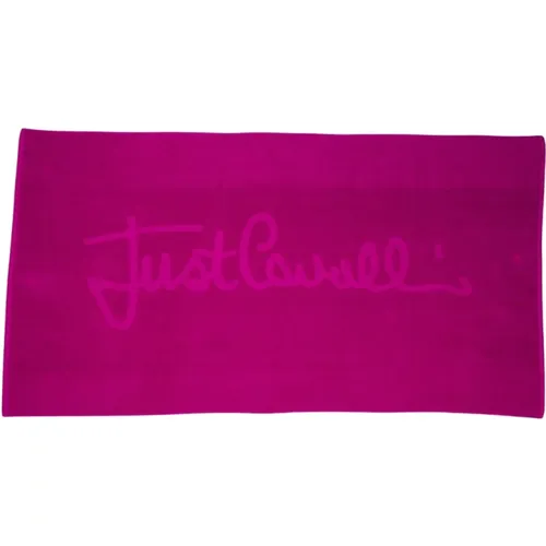 Beachwear Towel Unisex Cotton Logo , male, Sizes: ONE SIZE - Just Cavalli - Modalova