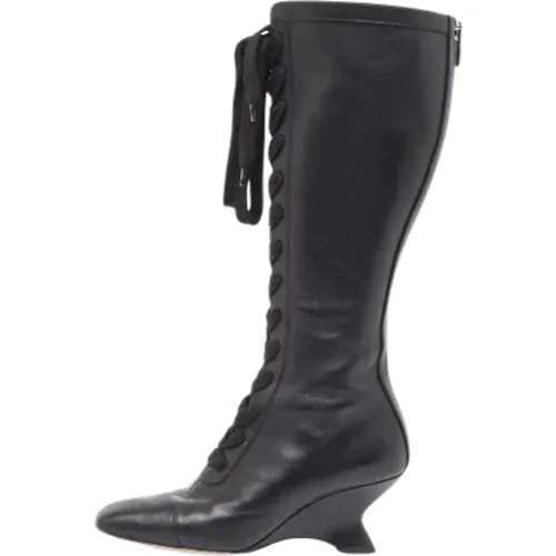 Pre-owned Leather boots , female, Sizes: 6 UK - Dior Vintage - Modalova