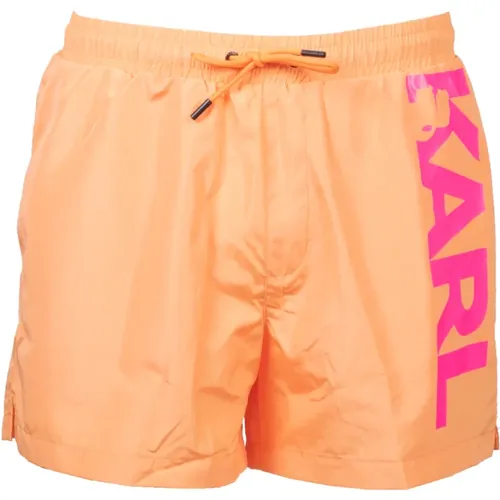 Karl Logo Boardshorts , male, Sizes: L - Karl Lagerfeld - Modalova