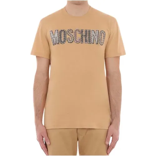 T-shirts and Polos , male, Sizes: L, M, XL - Moschino - Modalova