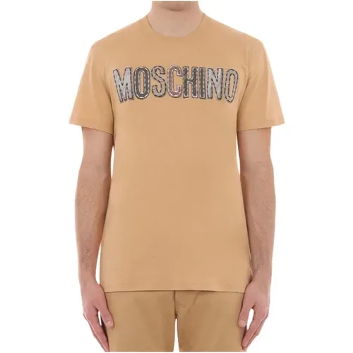 T-shirts and Polos , male, Sizes: L, XL - Moschino - Modalova