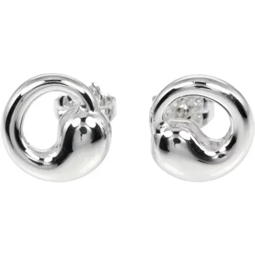 Pre-owned Silver earrings , female, Sizes: ONE SIZE - Tiffany & Co. Pre-owned - Modalova