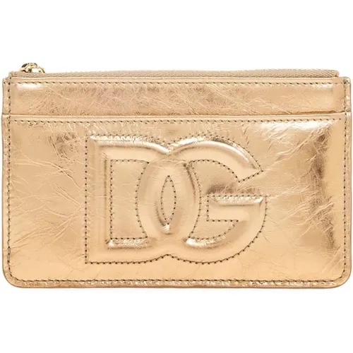Leather Logo Wallet , female, Sizes: ONE SIZE - Dolce & Gabbana - Modalova