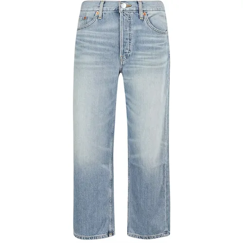 Stylish Cropped Jeans , female, Sizes: W26, W24 - Re/Done - Modalova