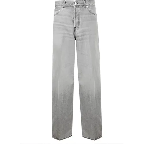 Graue Denim Wide Leg Jeans , Damen, Größe: W24 - Haikure - Modalova