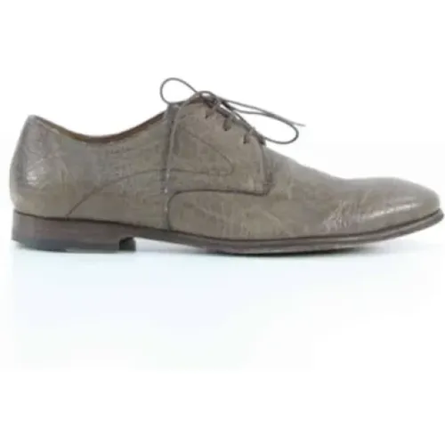 Pre-owned Flats, male, , Size: 8 US Pre-owned Leather flats - Yves Saint Laurent Vintage - Modalova