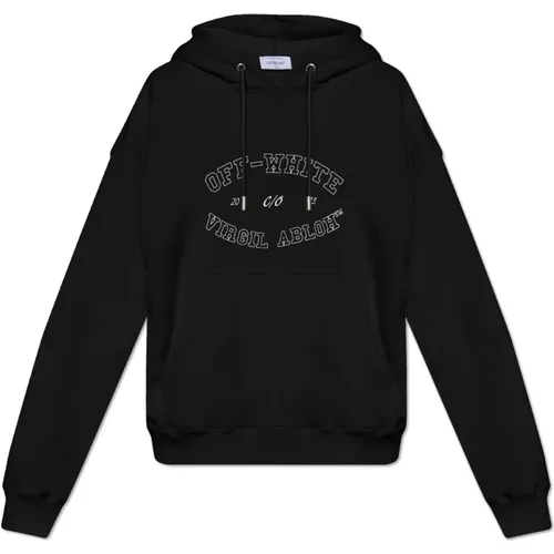 Sweatshirt mit Logo , Herren, Größe: XS - Off White - Modalova