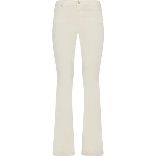 Velvet Flared Jeans High Waist Ali , female, Sizes: W27, W26 - 7 For All Mankind - Modalova