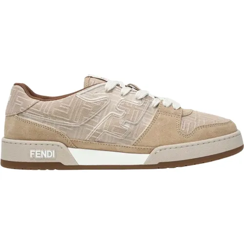 Sneakers, male, , Size: 8 US Low Top Sneaker Match - Fendi - Modalova
