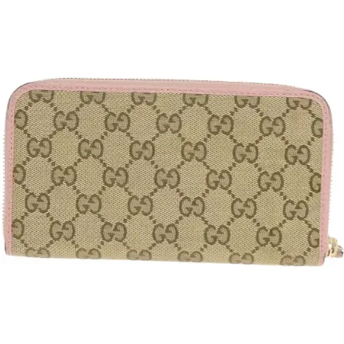 Pre-owned Wallets, female, , Size: ONE SIZE Pre-owned Canvas wallets - Gucci Vintage - Modalova