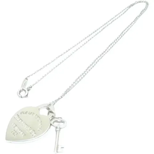 Pre-owned Jewellery, unisex, , Size: ONE SIZE Pre-owned Silver necklaces - Tiffany & Co. Pre-owned - Modalova