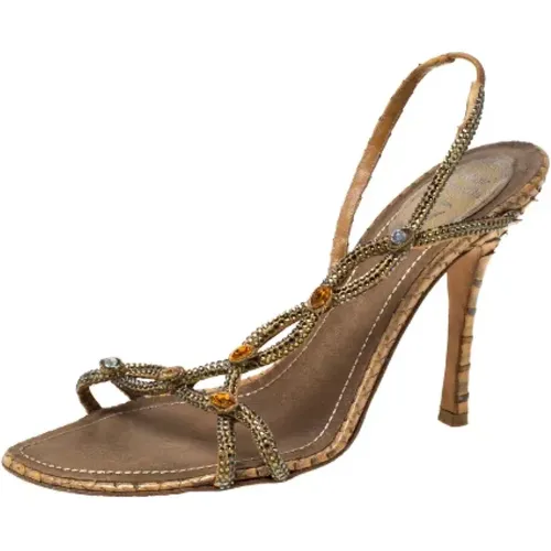 Pre-owned Satin sandals - René Caovilla Pre-owned - Modalova