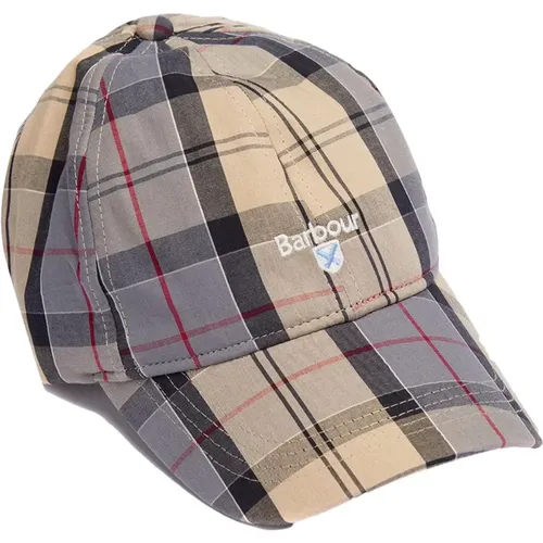 Caps, male, , Size: ONE SIZE Tartan Sports Cap Classic Style - Barbour - Modalova