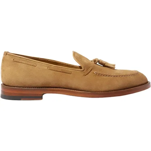 William Loafers - Klassischer Tassel Loafer in Hellbraun , Herren, Größe: 40 1/2 EU - Scarosso - Modalova