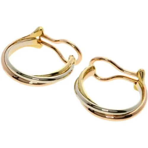 Pre-owned Jewellery, female, , Size: ONE SIZE Pre-owned Rose Gold earrings - Cartier Vintage - Modalova