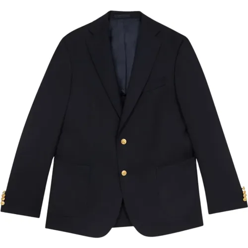 Dunkelblaue Wollblazer , Herren, Größe: M - Brooks Brothers - Modalova