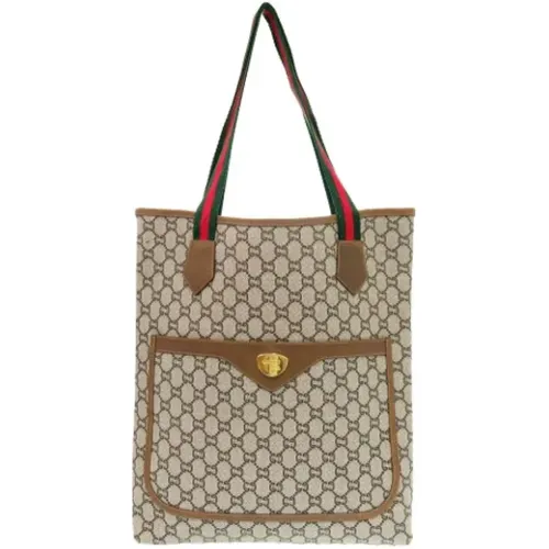 Pre-owned Tote Bags, female, , Size: ONE SIZE Pre-owned Canvas gucci-bags - Gucci Vintage - Modalova