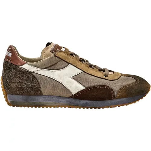 Sneakers, male, , Size: 7 US Heritage Equipe Dirty Stone Wash Sneaker - Diadora - Modalova