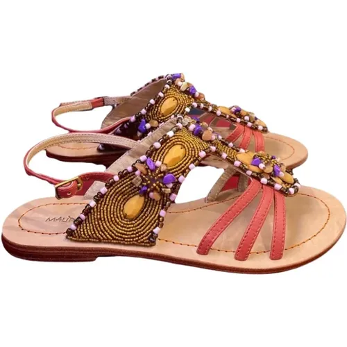 Flat Sandals, Capri Glamour , female, Sizes: 6 UK, 3 UK, 4 UK, 5 UK, 7 UK - Maliparmi - Modalova