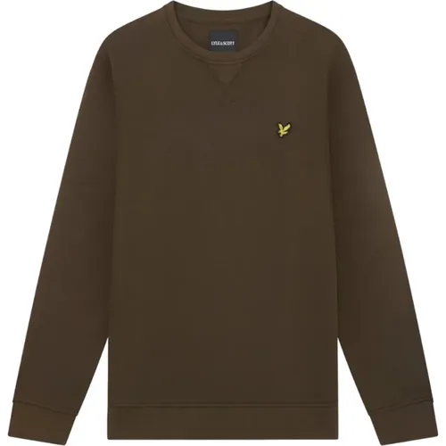 Sweatshirts, male, , Size: XS Olive Sweater Ml424Vog - Lyle & Scott - Modalova