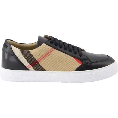 Karierte Schnürschuhe , Damen, Größe: 37 1/2 EU - Burberry - Modalova