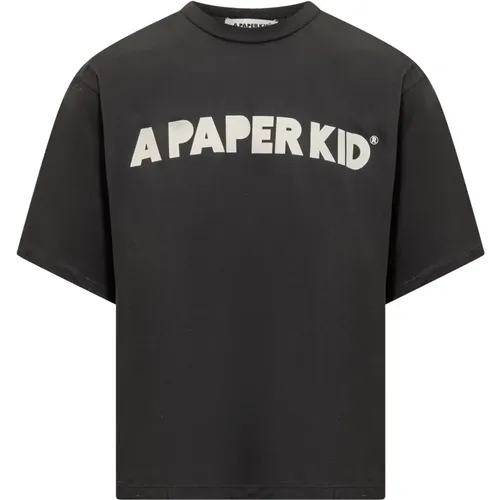 Logo T-shirt , male, Sizes: L, M - A Paper Kid - Modalova