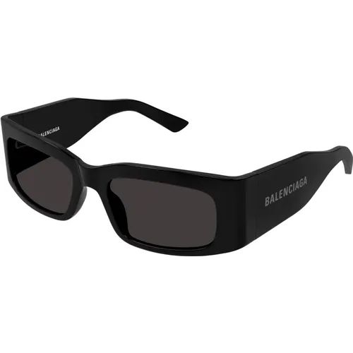 Schwarze Sonnenbrille Bb0328S , unisex, Größe: 56 MM - Balenciaga - Modalova