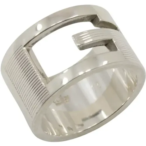 Pre-owned Jewellery, female, , Size: ONE SIZE Pre-owned Silver rings - Gucci Vintage - Modalova