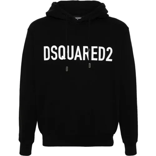 Sweatshirt with Logo Print , male, Sizes: M - Dsquared2 - Modalova