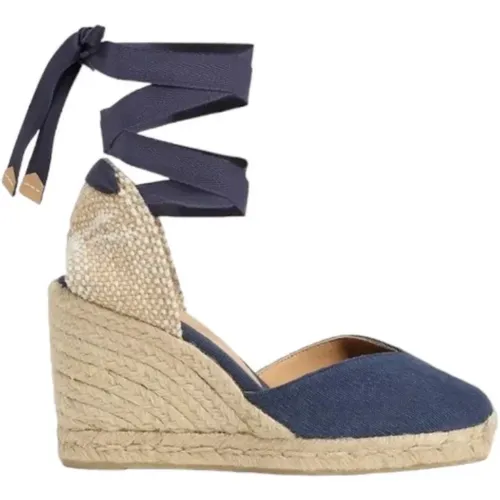 Denim Espadrilles with Cotton , female, Sizes: 8 UK, 5 UK - Castañer - Modalova