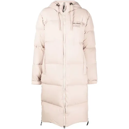 Beiger Puffer Daunenmantel Casual Stil , Damen, Größe: L - Axel Arigato - Modalova