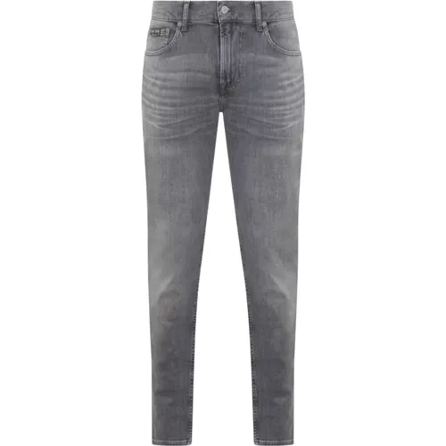 Slimmy Tapered Stretch Tek Jeans , Herren, Größe: W33 - 7 For All Mankind - Modalova