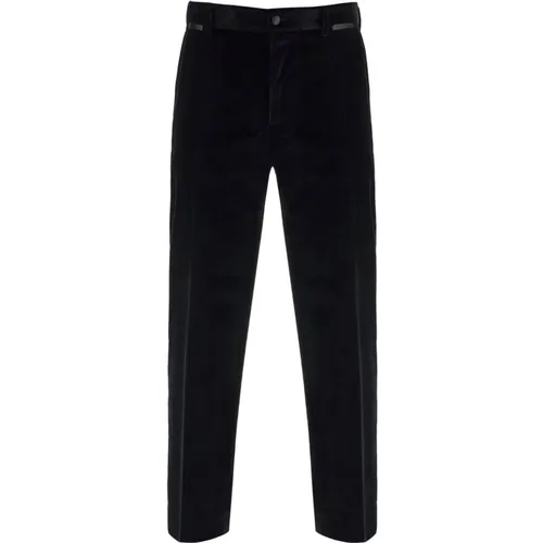 Velvet Tuxedo Pants with Side Bands , male, Sizes: M, L - Dolce & Gabbana - Modalova