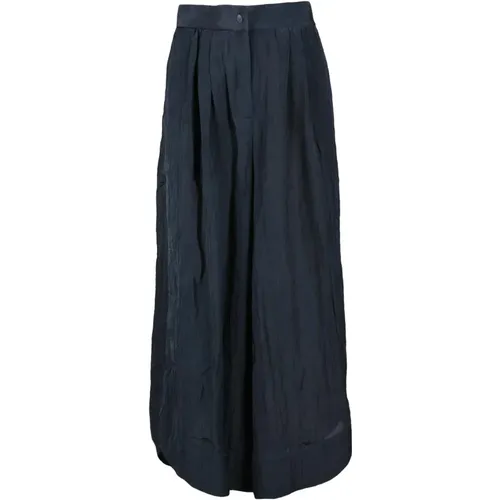 Wide Trousers, female, , Size: XS trousers - Emporio Armani - Modalova