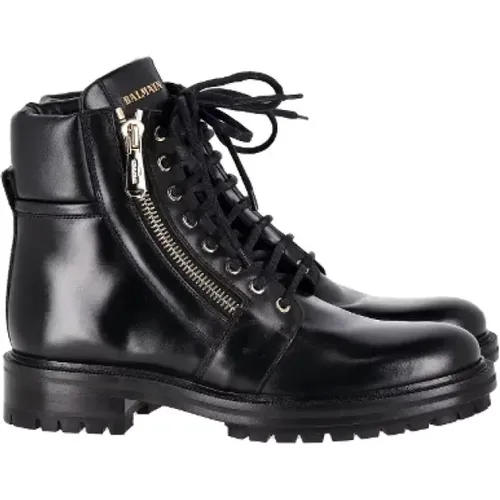 Pre-owned Leder boots - Balmain Pre-owned - Modalova
