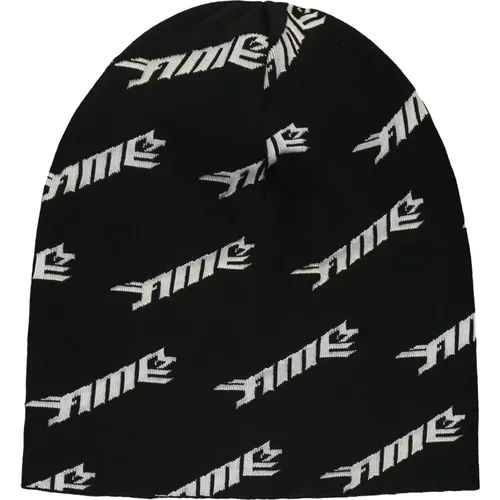 Beanies, male, , Size: ONE SIZE Contrasting Wool Hat - Ambush - Modalova