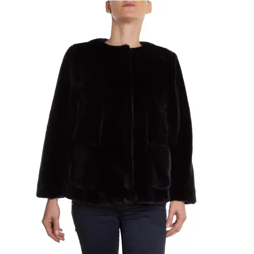 Fur effect Jacket , female, Sizes: M - Marella - Modalova