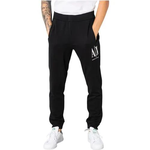 Sweatpants, male, , Size: 2XS Cotton Sports Pants Collection Spring/Summer - Armani Exchange - Modalova