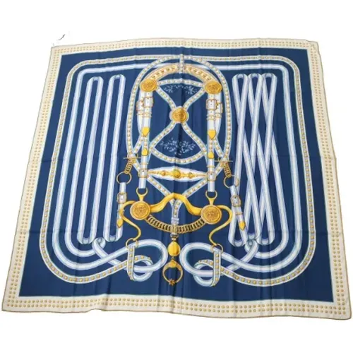 Pre-owned Scarves, female, , Size: ONE SIZE Pre-owned Canvas scarves - Hermès Vintage - Modalova