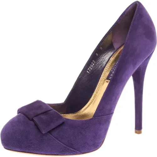 Pre-owned Pumps, female, , Size: 8 US Pre-owned Suede heels - Ralph Lauren Pre-owned - Modalova