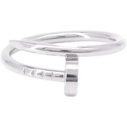 Pre-owned Jewellery, female, , Size: ONE SIZE Pre-owned White Gold rings - Cartier Vintage - Modalova