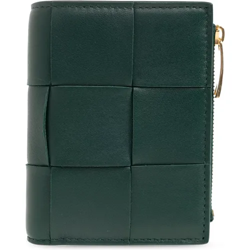 Leather wallet , female, Sizes: ONE SIZE - Bottega Veneta - Modalova