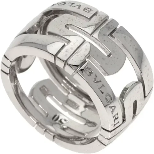 Pre-owned Jewellery, female, , Size: ONE SIZE Pre-owned White Gold rings - Bvlgari Vintage - Modalova