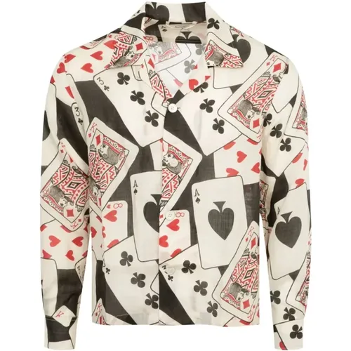 Ace of Spades Long Sleeve Shirt , male, Sizes: L - Bode - Modalova