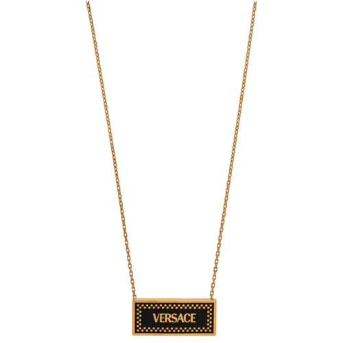 Necklaces, male, , Size: ONE SIZE Necklace with a pendant - Versace - Modalova