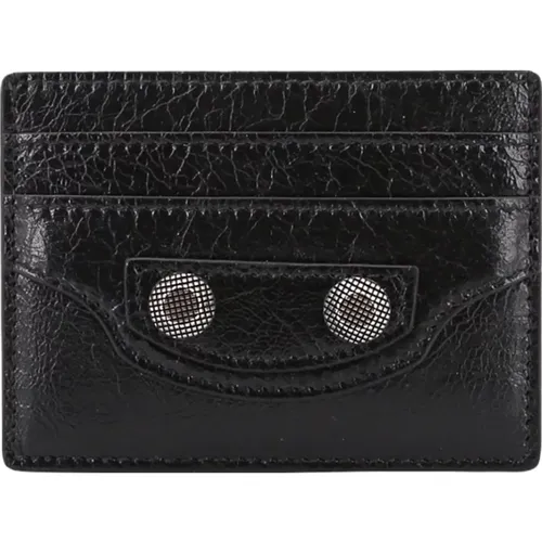 Leather Wallet with Five Compartments , male, Sizes: ONE SIZE - Balenciaga - Modalova